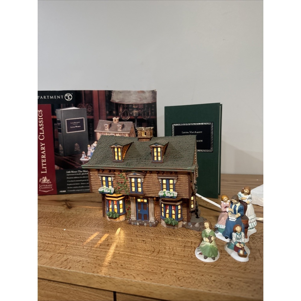 Dept 56 Literary Classics Little Women The March Residence Book Included and Box